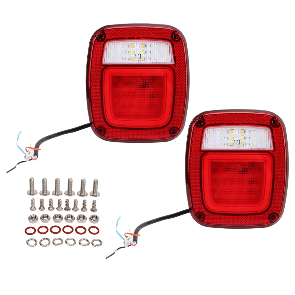 1pair Tail Light Assembly 12V LED Taillight Left Right Rear Brake LED Lamp for Wrangler CJ TJ YJ