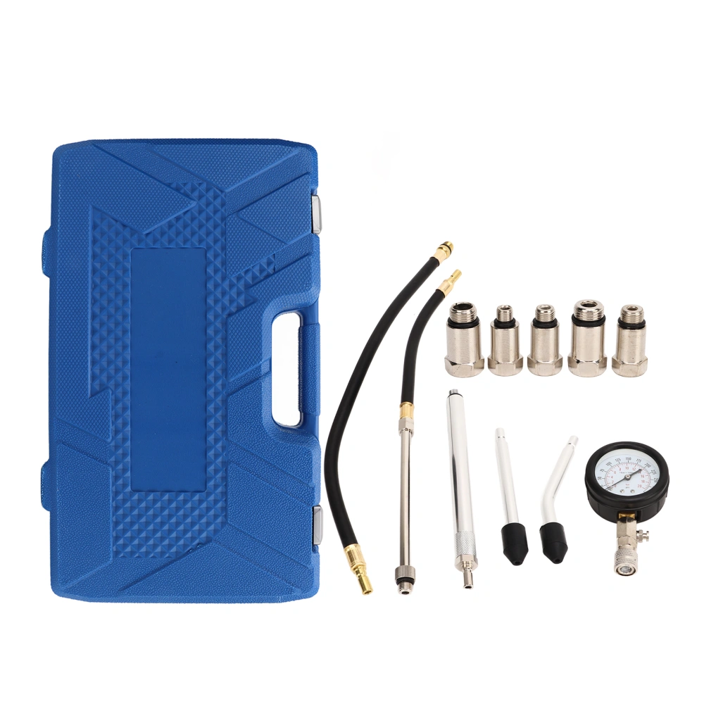 17pcs Cylinder Compression Tester Kit 0‑300PSI Engine Uvinersal Cylinder Pressure Detection Digital Gauge