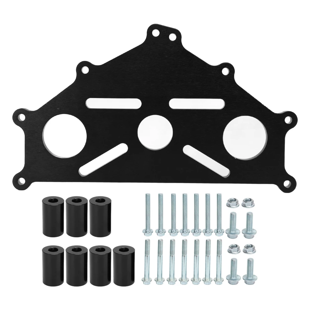 Engine Stand Adapter Plate 551897 Heavy Duty Metal Safe Stand Plate Replacement for Chevy LS1 BBC SBC LS Engine Black