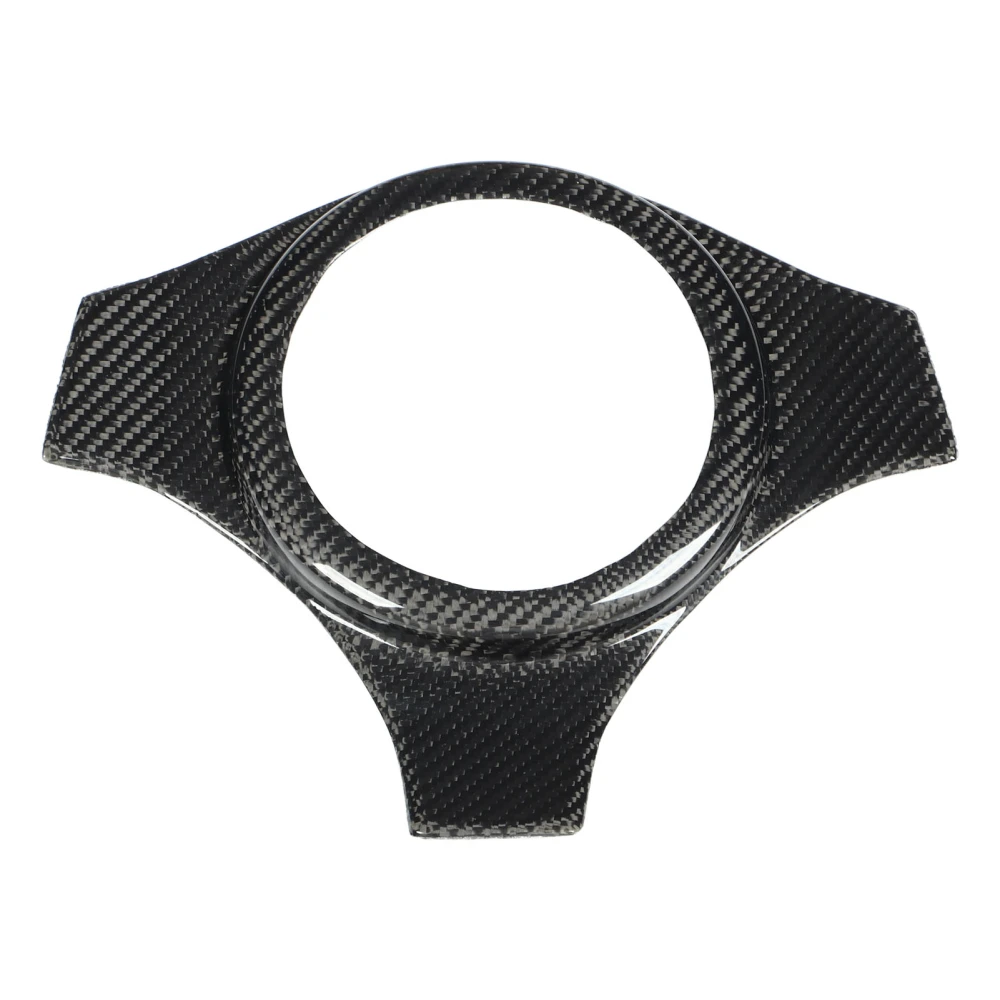 Real Carbon Fiber Steering Wheel Cover Glossy Replacement for Mitsubishi Lancer Evolution EVO 7 8 9