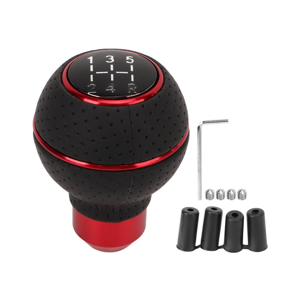 Shift Knob 5 Speed M8 M10 M11 M12 Universal Aluminum Car Auto Manual Transmission Gear Knob Shift Red