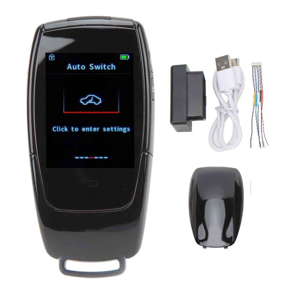 LCD Screen Smart Key Comfortable Keyless Entry Auto Lock Bluetooth 5.0 Universal for One Click Start Car