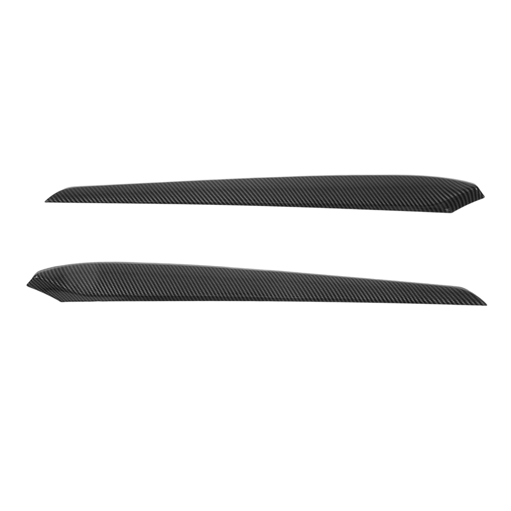 1 Pair Car Interior Door Trim Cover Carbon Fiber Pattern Door Panel Decoration Replacement For Tesla Model 3 Y