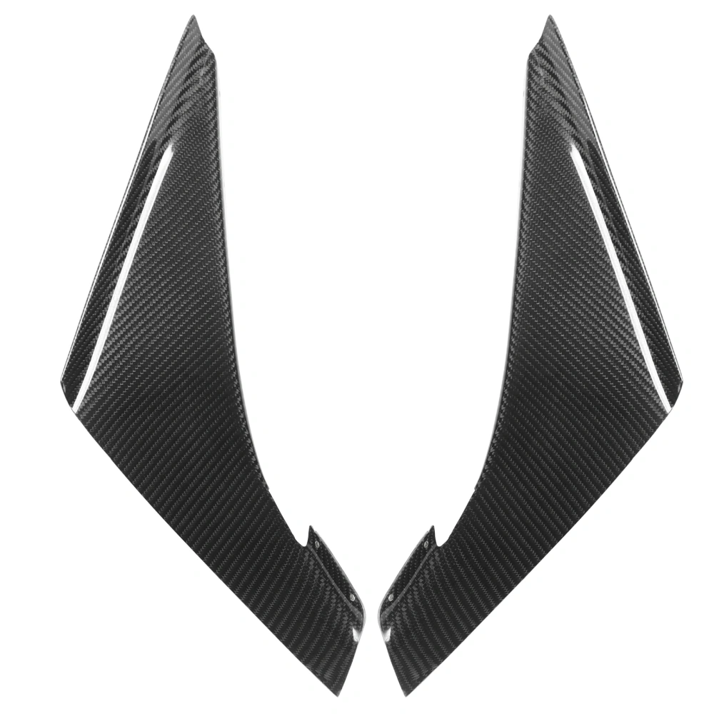 2PCS Carbon Fiber Front Bumper Canard Wings Replacement For Mitsubishi Lancer Evolution 9 2006 to 2007