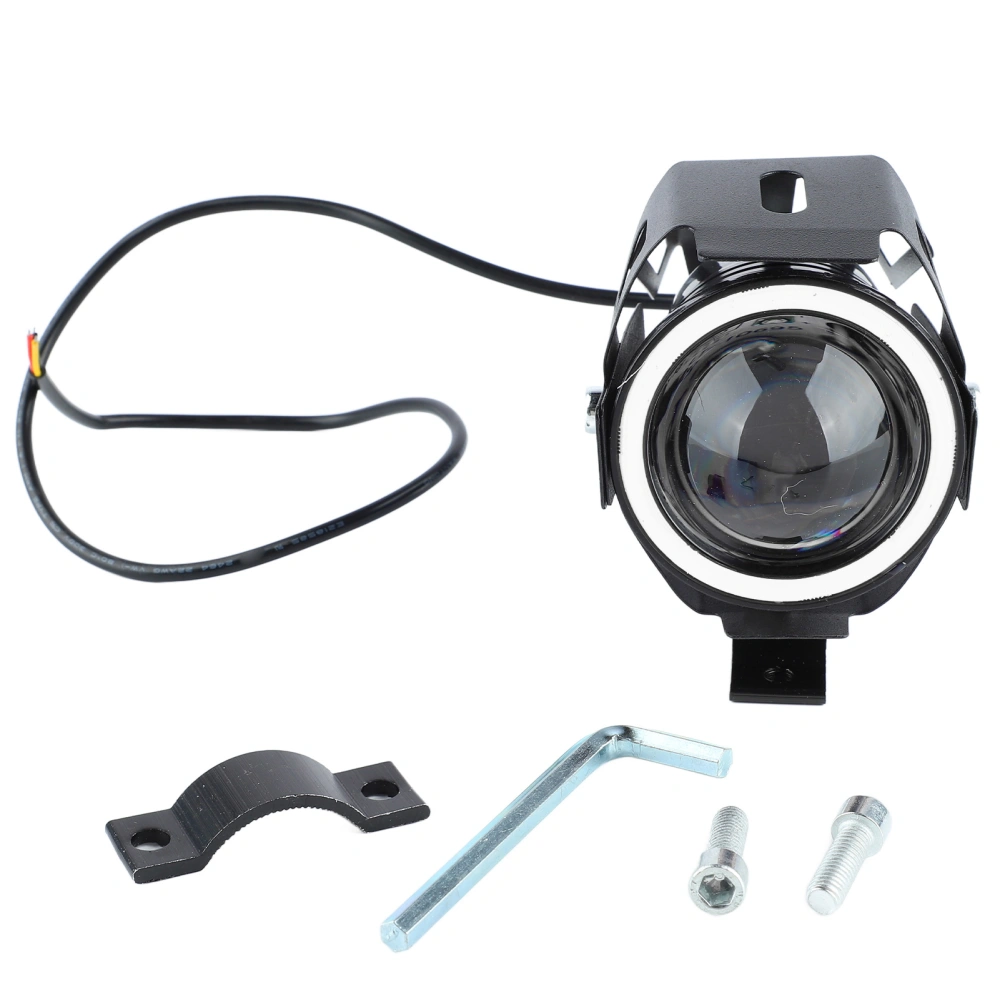 Motorcycle Headlight 4 Lighting Modes Unique Aperture 12 to 60V Shockproof Front LED Spotlights for Motorbike Blue