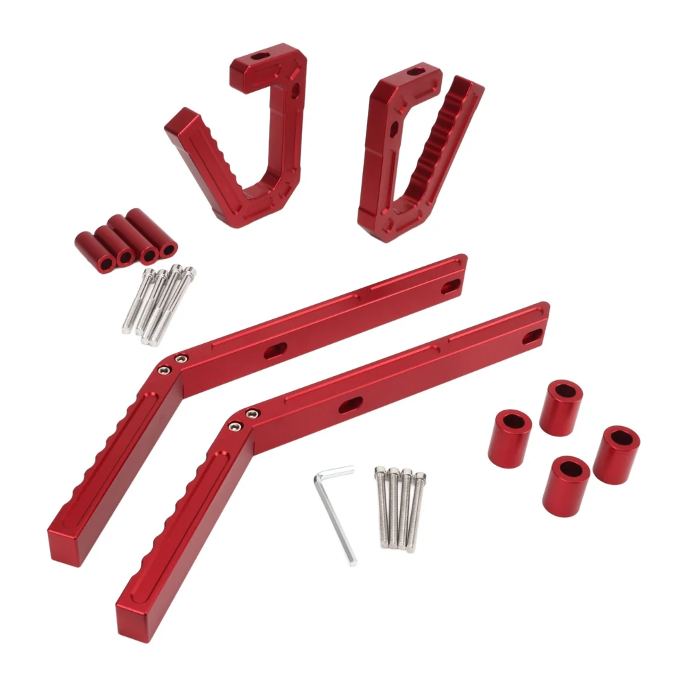 Front Rear Grab Handle Kit Grab Bar Hand Mount Replacement for Jeep Wrangler JK 2007 to 2018 Models Red