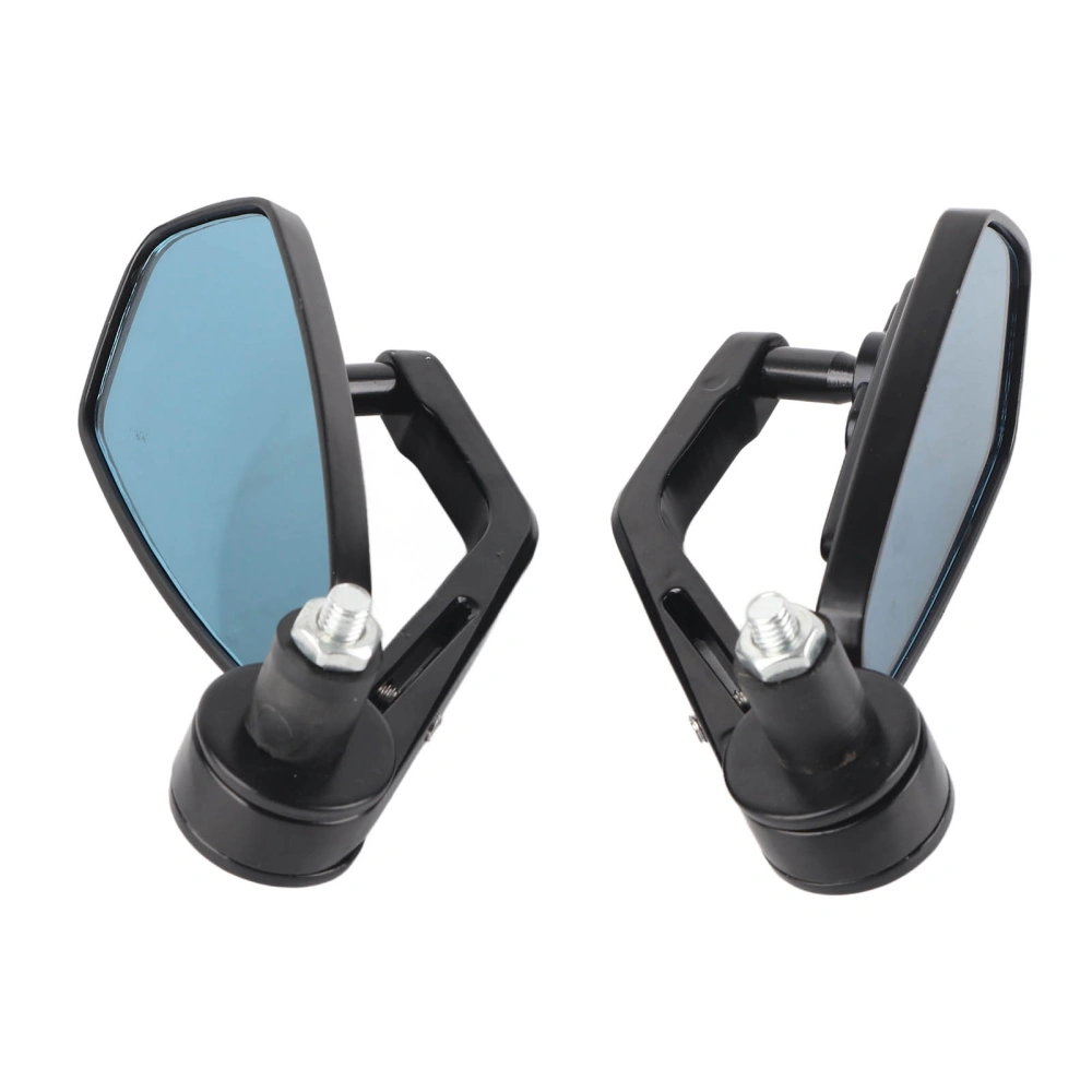 2Pcs Motorcycle Rearview Mirror Clear Wide View Aluminium Alloy Handlebar Wing Mirror for Motorbike