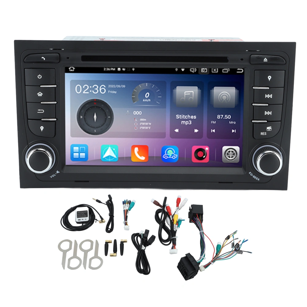 Car GPS Navigation for Android 12.0 7in Touchscreen 4G 64G Built in DSP Carplay DVD Player for A4 S4 RS4