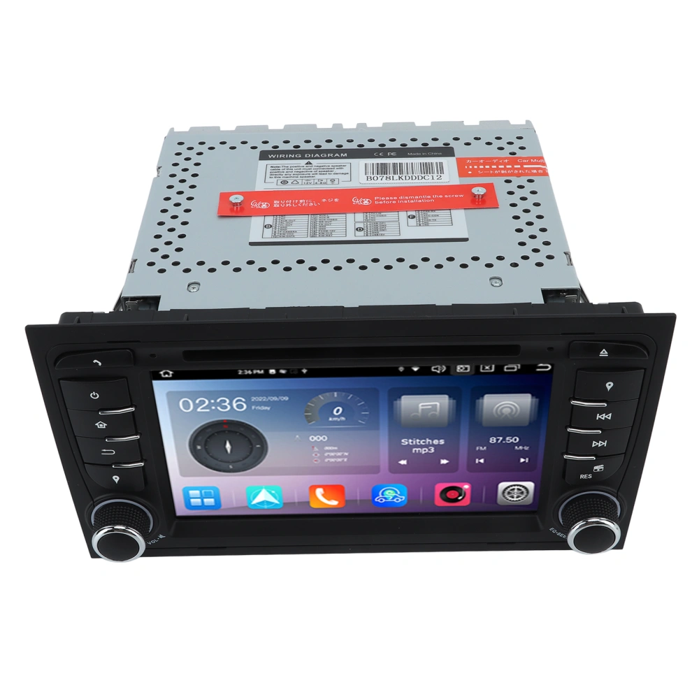 Car GPS Navigation for Android 12.0 7in Touchscreen 4G 64G Built in DSP Carplay DVD Player for A4 S4 RS4