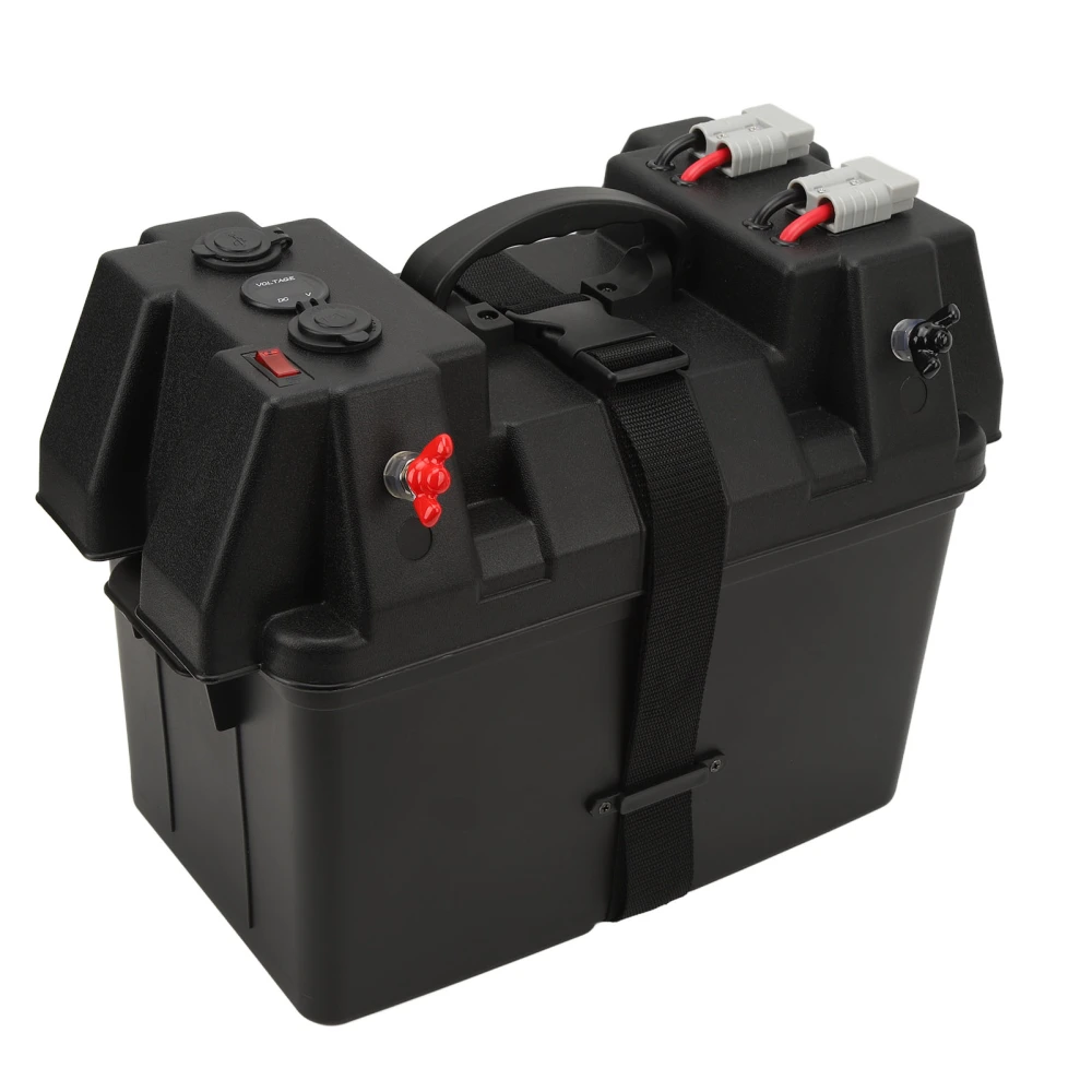 Car Battery Box Portable 5V 1A 2.1A USB Interface 12V 20A Cigarette Lighter for RV Camper And Trailer Batteries