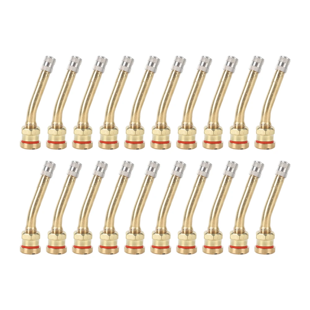 20PCS Tire Valve Stem Copper Excellent Sealing Capacity Rust Prevention For Truck Trailer RV Weeder V3-20-5