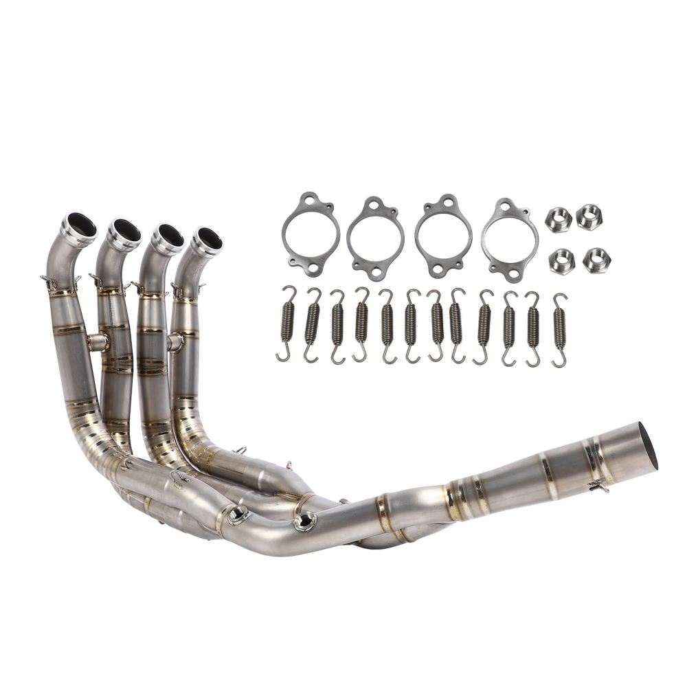 Motorcycle Exhaust Front Middle Pipe Titanium Alloy Slip On Front Link Connection Tube for S1000RR S1000R