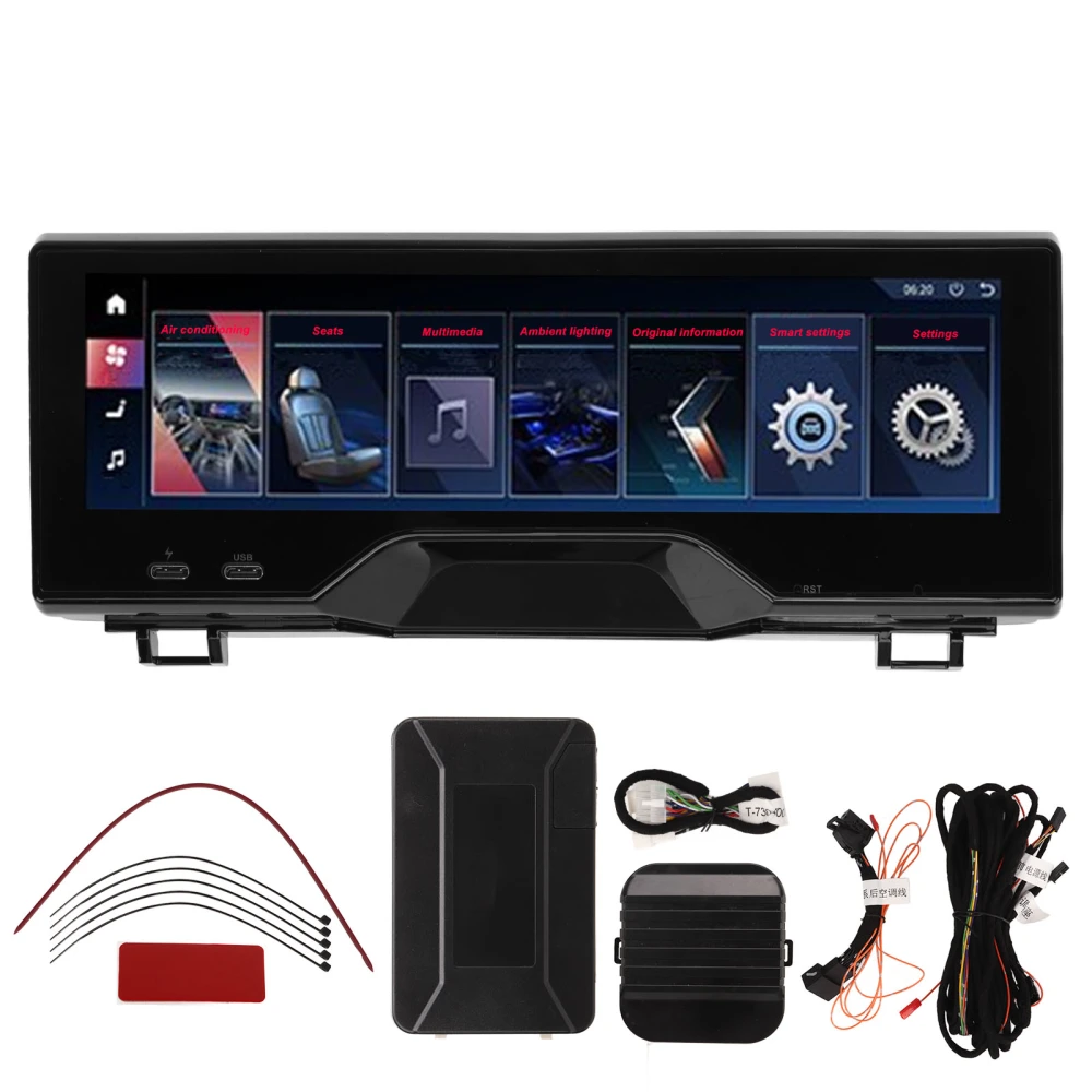 8.8in Rear Seat Video Monitor 8G High Resolution Touch Screen Brightness Control Replacement For 5 Series 6 Series GT