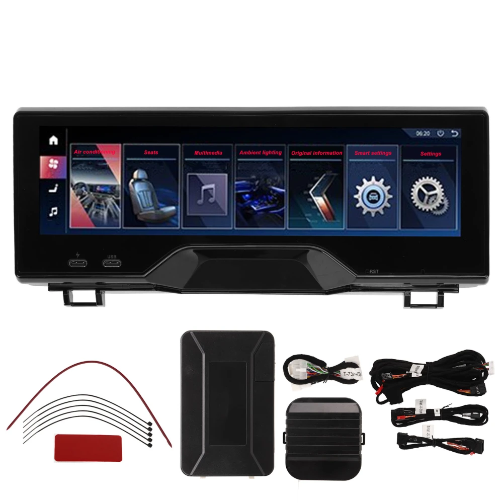 Rear Seat Entertainment System ABS Black Paint Car Rear Seat Video Monitor Replacement for IX3 2022