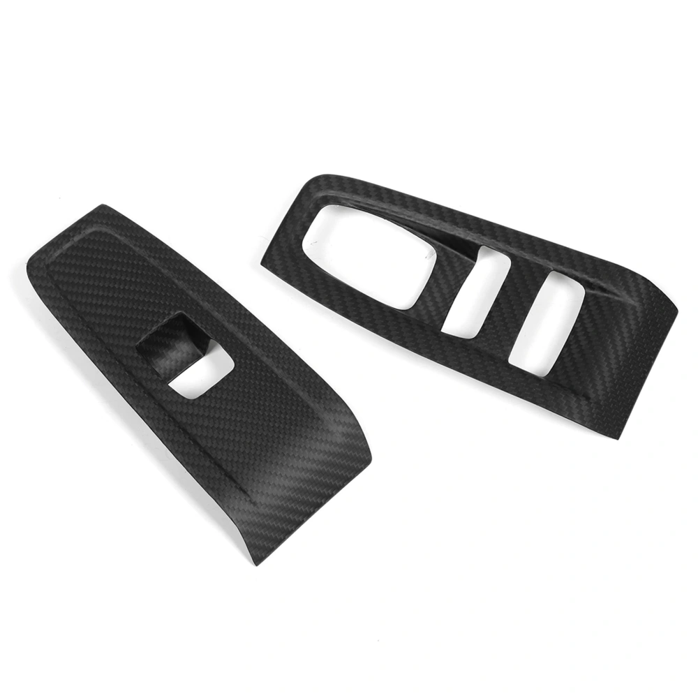 2 Pcs Window Control Panel Cover Dry Carbon Fiber Glass Lift Button Decoration Frame Sticker for GR86 2022+ Matte