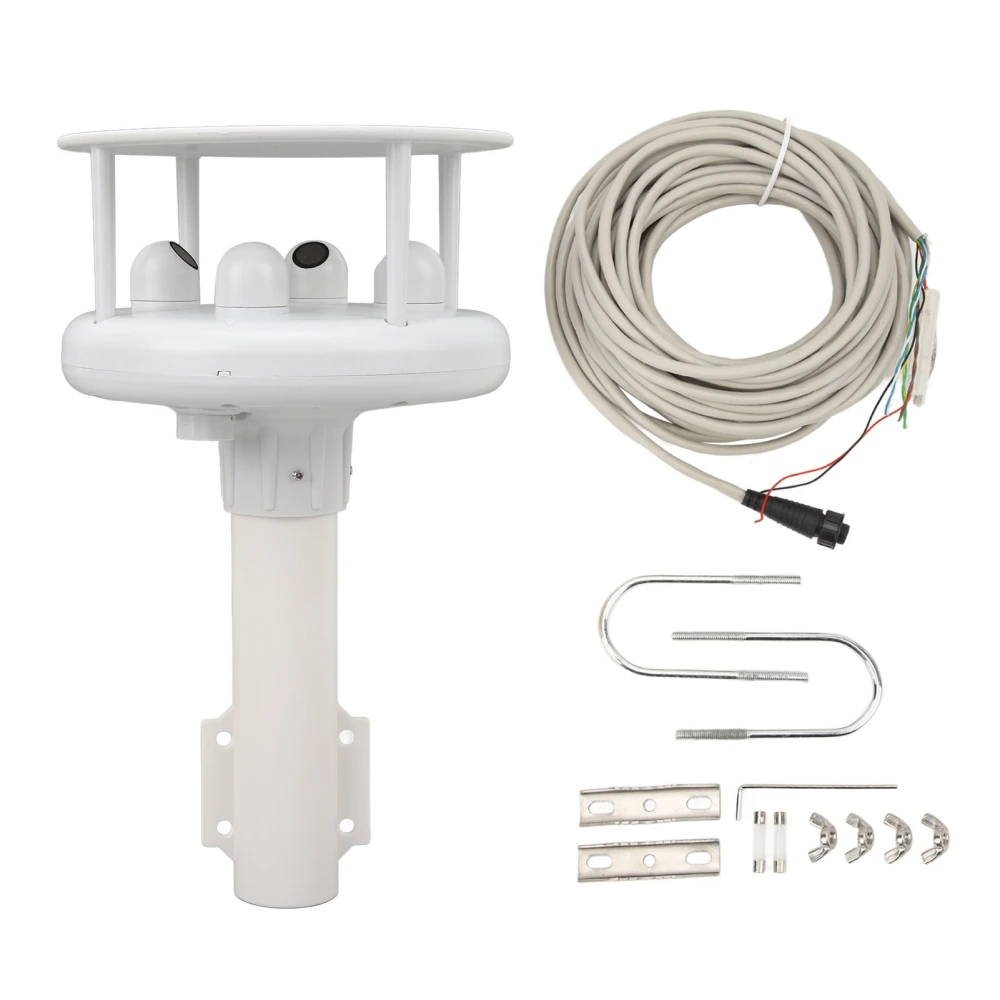Ultrasonic Anemometer Wind Speed Direction Sensor Thermo Hygrometer Weather Station for Fishing Boat Yacht