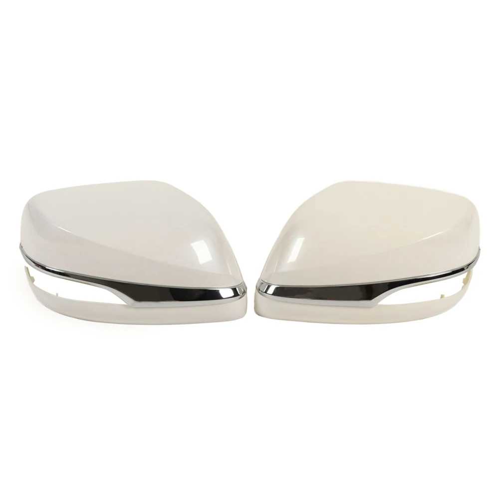 1 Pair Car Side Rear View Mirror Cover Lightweight Easy Clean Rounded Edges Shockproof Fit For LX570 2016‑2018