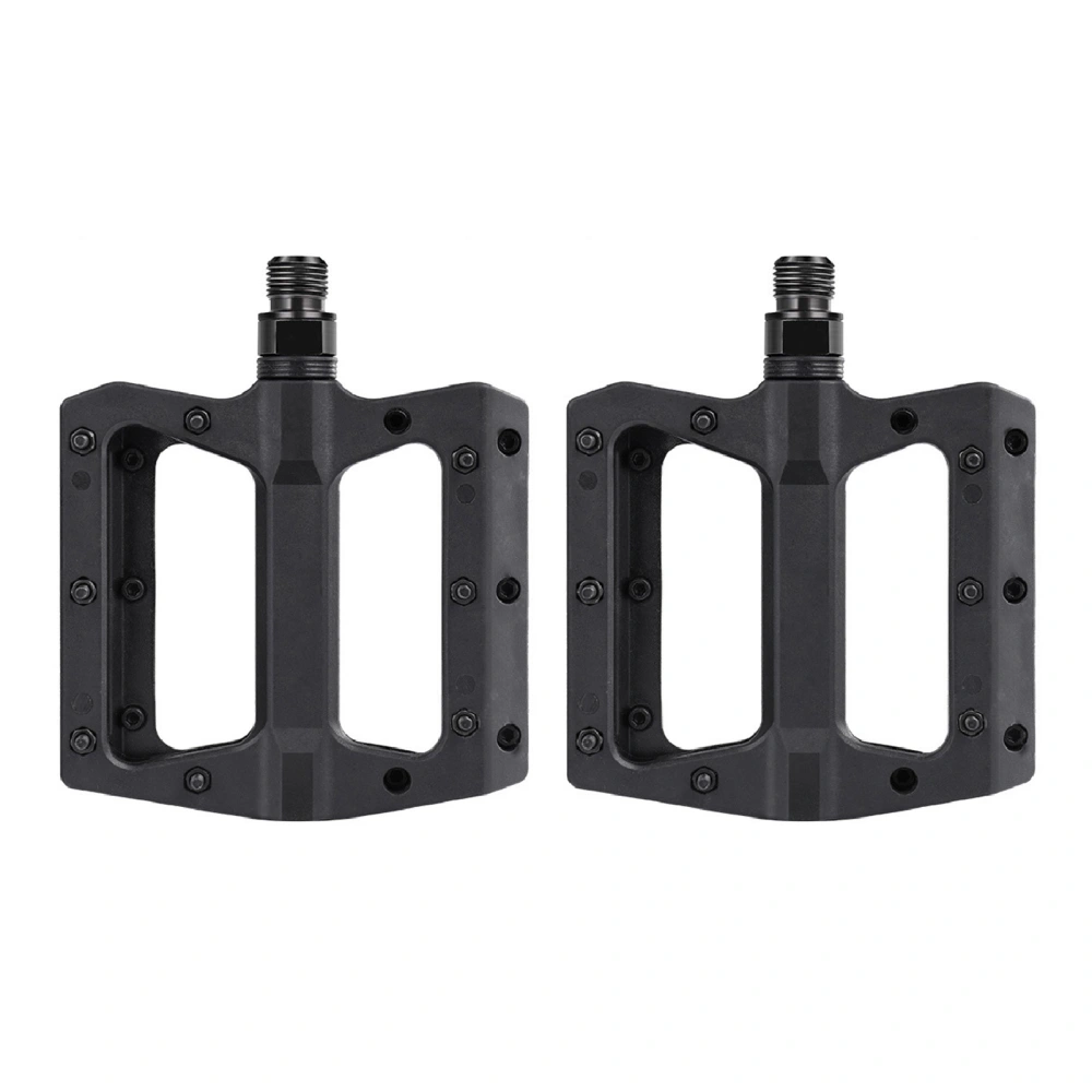 2PCS Mountain Bike Pedal Nylon Fibre Bearing Pedal Ultra Light Anti Slip Pedal for Outdoor