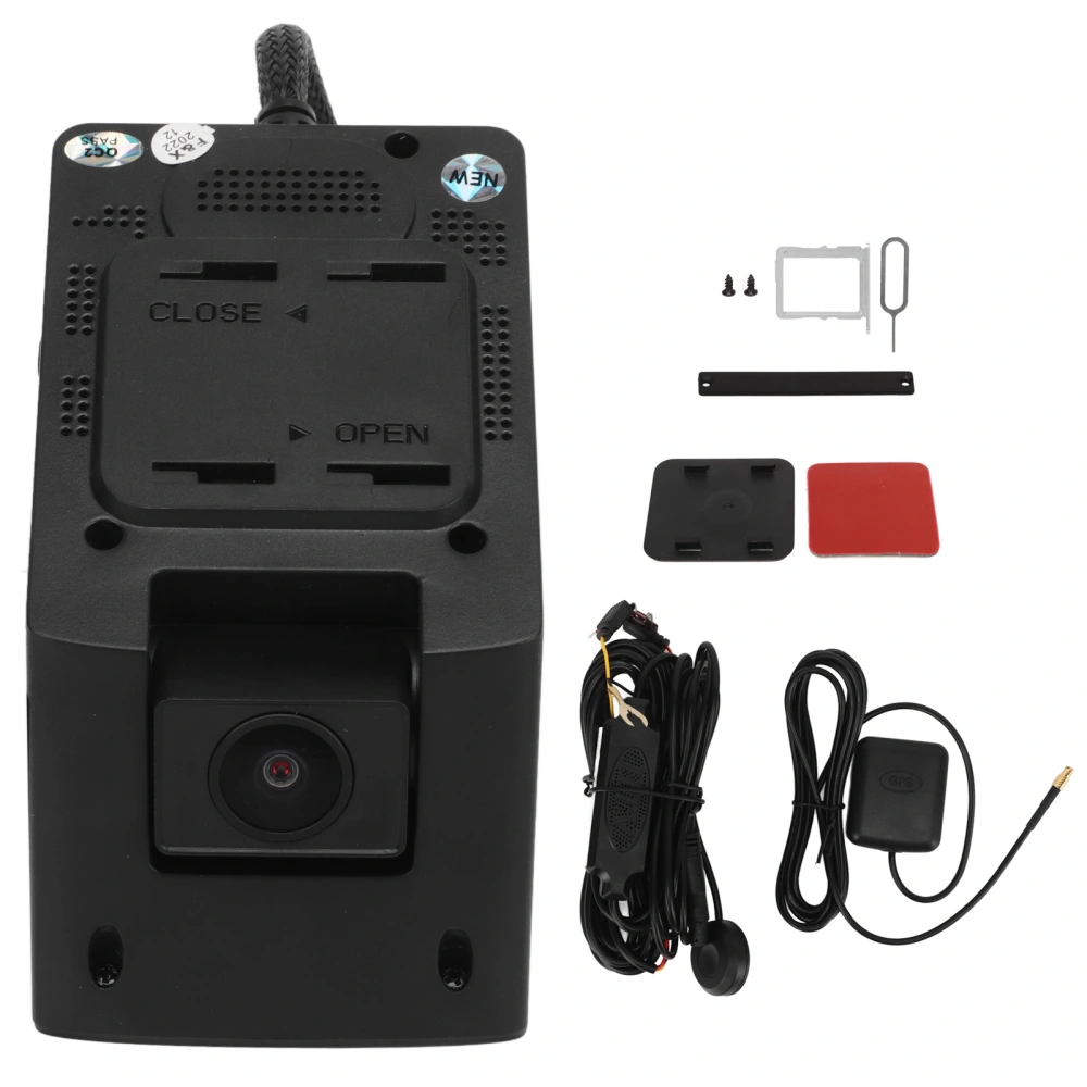 24H Remote Monitor 4G WiFi Dual Dash Cam Car Driving Recorder GPS Tracking G Sensor 9V‑16V