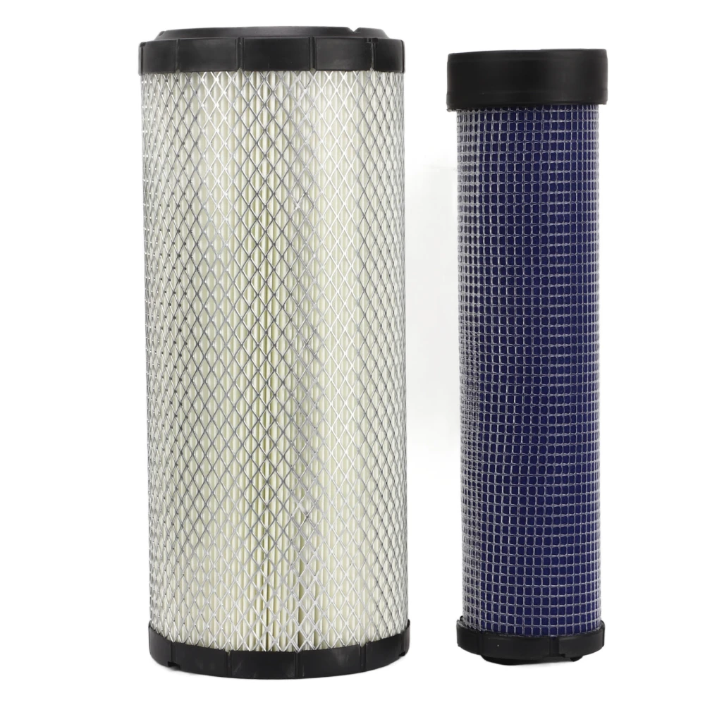 2 Pcs Air Filter Set 108‑3814 Outer Engine Fuel Filter Replacement for Bobcat 337D 337G 341D 341G 435 ZHS E45 E50 Excavators