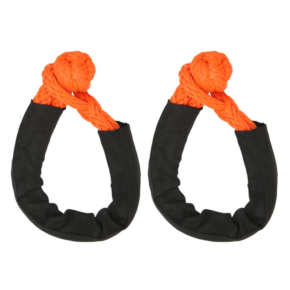 8mm Soft Shackle Recovery Rope Orange Portable Lightweight UV Resistant for Boating Camping Climbing