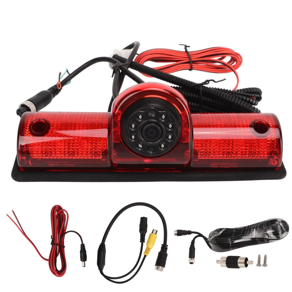 Car Brake Light Camera Tail Mount Backup Parking Reversing Stop Lamp Camera DC12V Universally Fit for Vehicles
