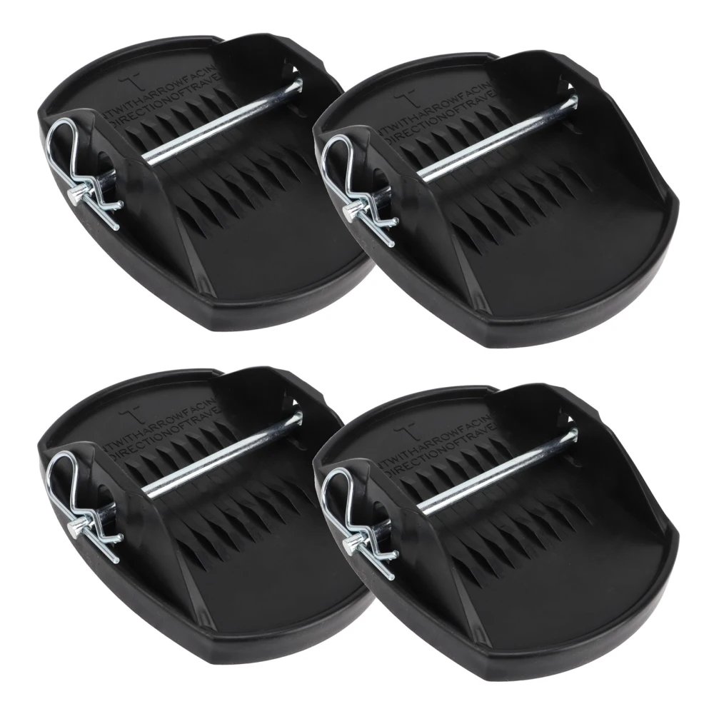 4PCS Jack Pads Set Wheel Foot Leg Support Stop Leveller Parking Auxiliary Balance Pads for RV Trailer Caravan