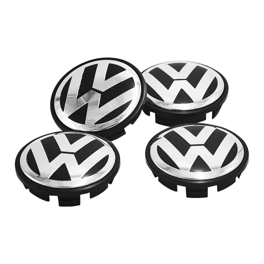 4Pcs 65MM Wheel Center Cap ABS Metal Emblem Wheel Hub Center Cover Replacement for Lavida B6