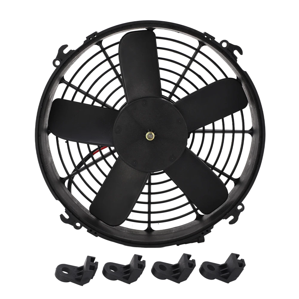 13in Radiator Cooling Fan 5 Straight Blade 24V 160W Better Heat Dissipation for Bus Passenger Car Truck