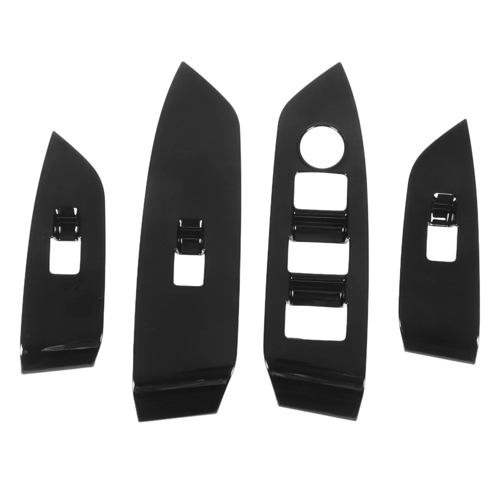 Automobile Door Window Control Panel Cover Glossy Black Replacement for Mazda CX‑5 2017‑2023