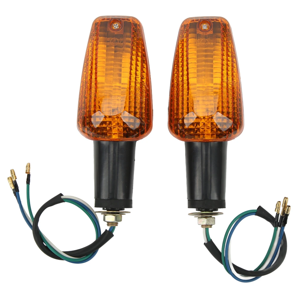 2Pcs Motorcycle Turn Signal Light Waterproof Super Bright for CB400 CBR929RR CBR954RR CBR600F4i Black Yellow