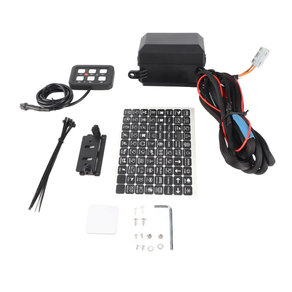 LED Switch Panel Automatic Dimmable LED Touch Control Panel Univesal Fit for Truck Boat Off Road Vehicle ATV UTV SUV Bus