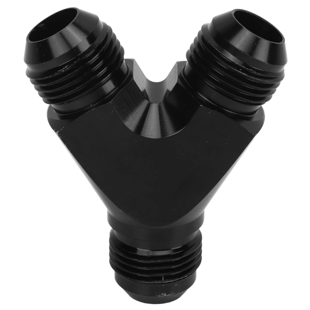 Coupler Union Fitting Splitter Black Anodized Coating Leak Proof Y Adapter Universal for Fuel Hose 10AN