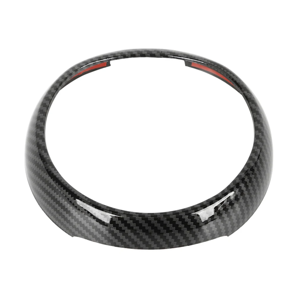 Car Dashboard Cover Edge Trim Decoration Ring Carbon Fibre Style Replacement for Clubvan Cooper