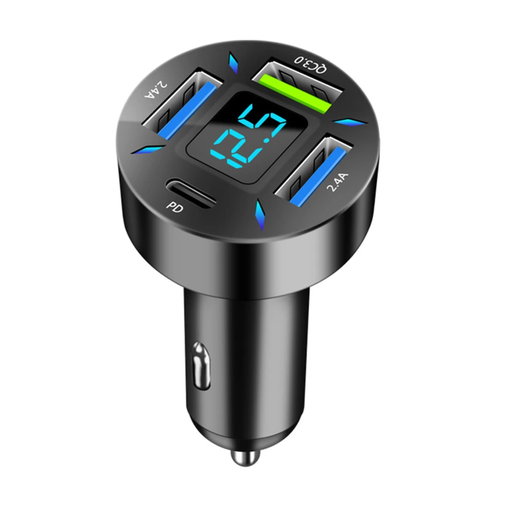 USB Car Charger PD QC3.0 2.4A Port Multiple Protection Cigarette Lighter Charger Adapter for Phone Tablet