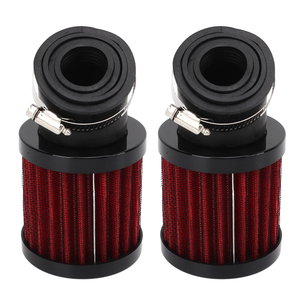 Motorcycle Air Filter Bend 45 Degree Replacement for GPZ1100 KZ1000 POLICE KZ1000A KZ1000E KZ1000D KZ900A KZ900B LTD Black + Red