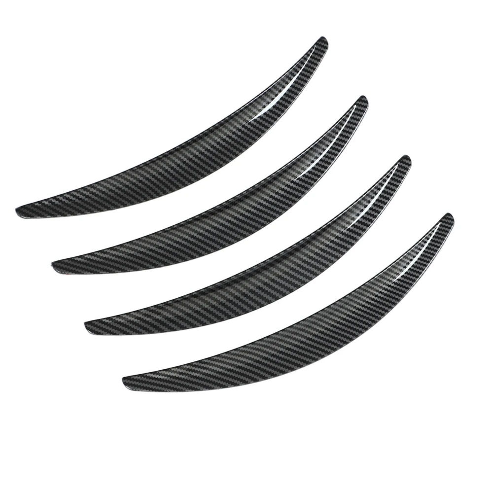 4PCS Wheel Fender Flares Smooth Surface Scratch Resistant Replacement For Tesla Model 3 2017‑2022 High Gloss Carbon Fiber Style