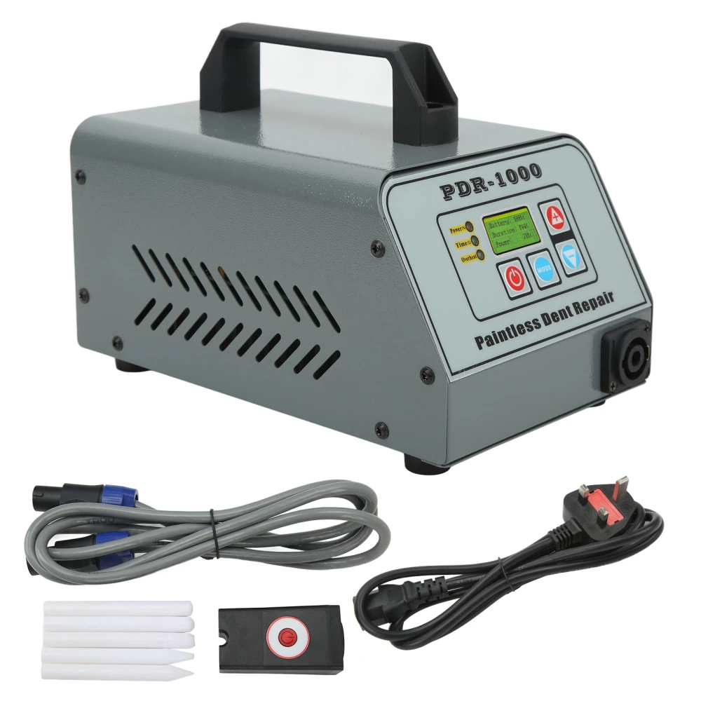 Auto Body Dent Repair Machine PDR Induction Heater Sheet Metal Paintless Dents Remover Device UK Plug 220V