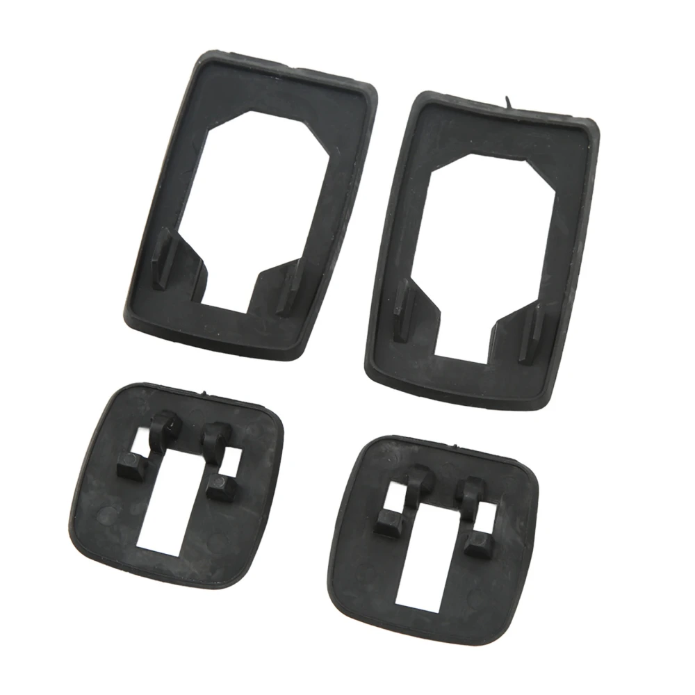 4Pcs Door Handle Seal Set Front Rear Left Right Rubber Black Easy to Install for III 3 Car