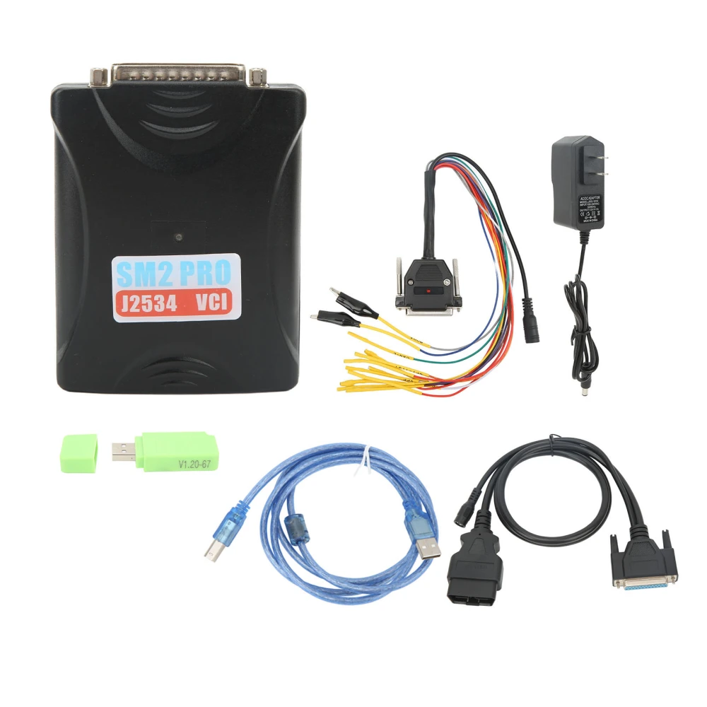 For SM2 PRO J2534 ECU Programmer 67 in 1 Support Checksum Multifunction Car Diagnostic Scanner 100‑240V