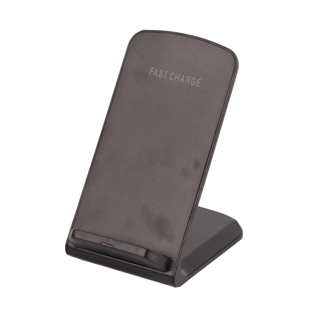Type C 15W Fast Wireless Charging Stand 2 in 1 Mobile Phone Bracket Wireless Charger Black