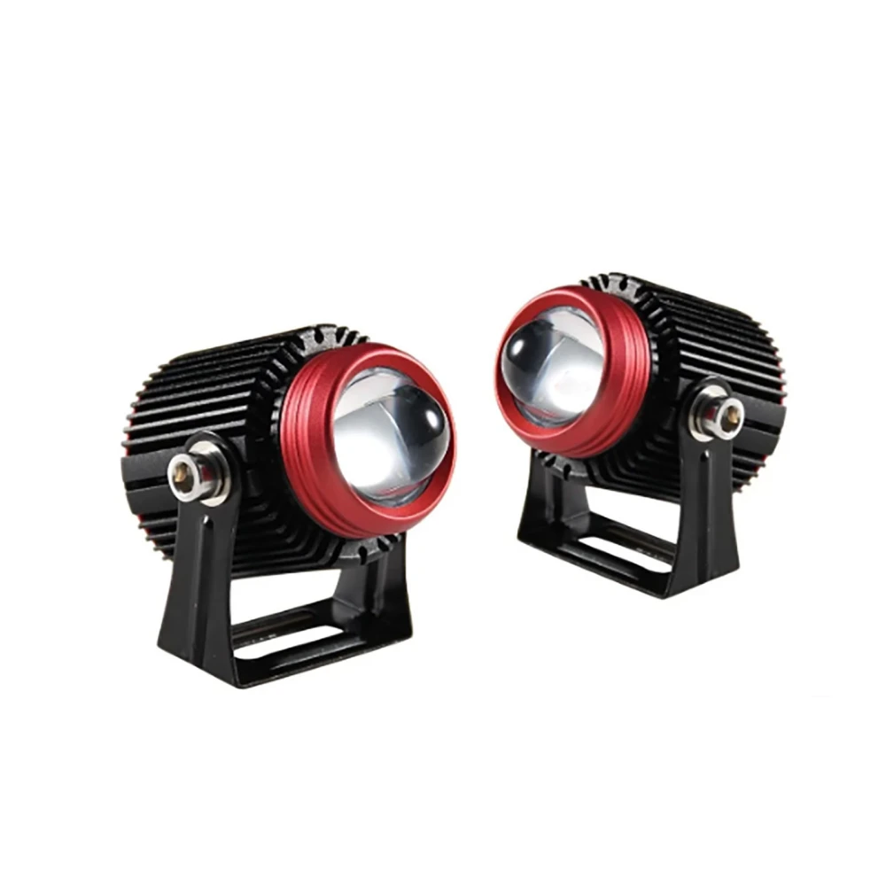 2PCS Motorcycle Spotlight Strong Light Transmission Bright Light Waterproof Shockproof for Motorbike