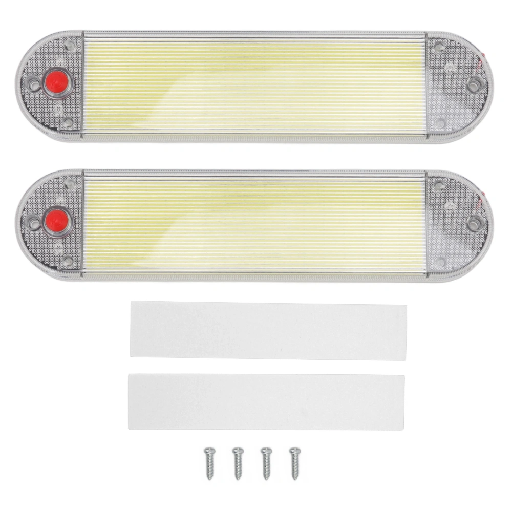 2Pcs Car Interior Roof Reading Light DC 12V‑24V COB with Lampshade for Vehicle Boat