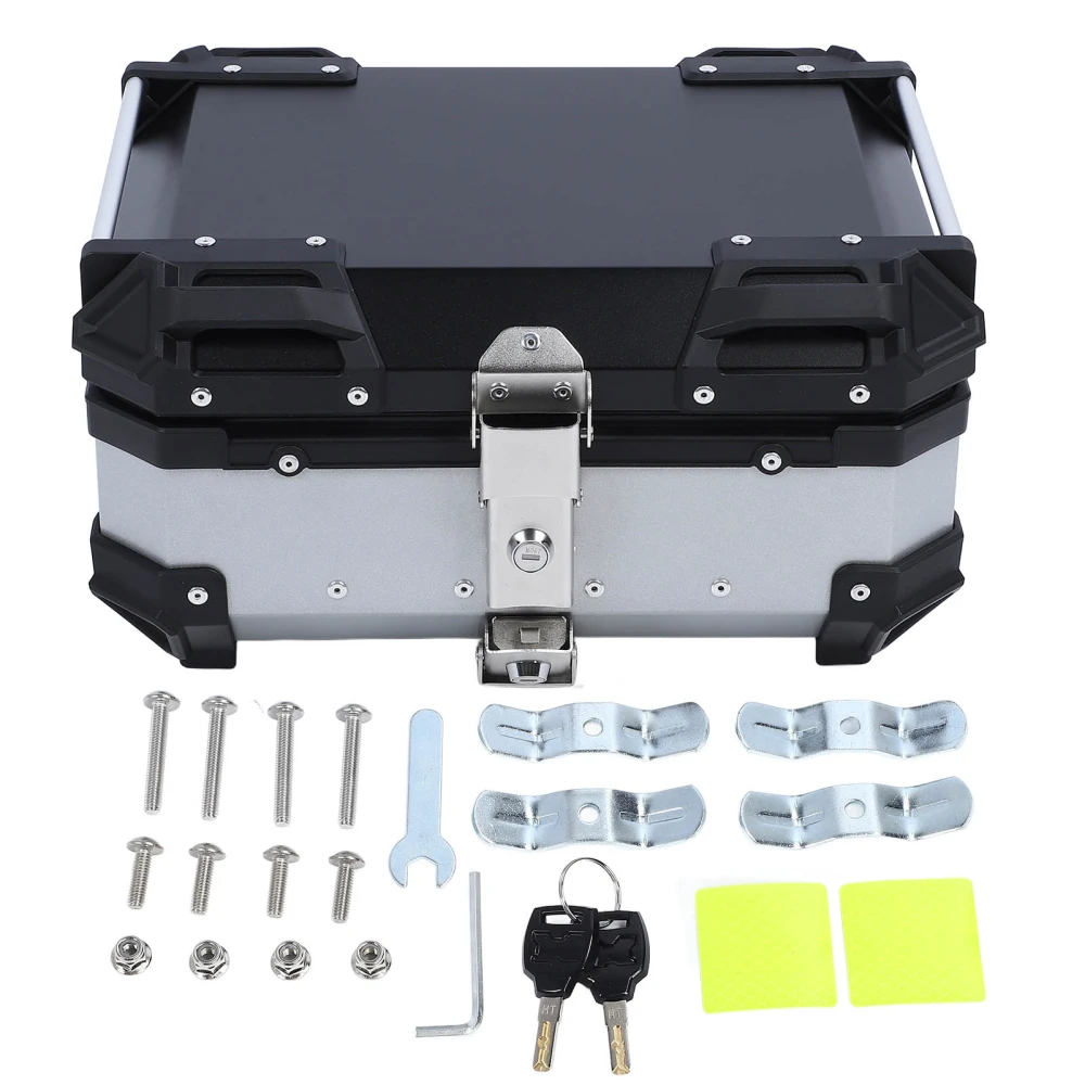Motorcycle Luggage Box with Removable Base and Liner 28L Large Capacity Shockproof Replacement for Suzuki