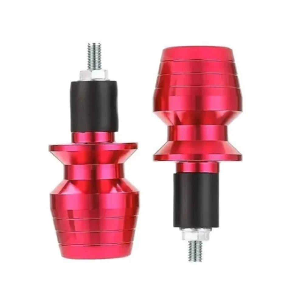 1 Pair Motorcycle Handle Plugs Aluminum Alloy Handlebar Grip Ends Modification Accessories Red