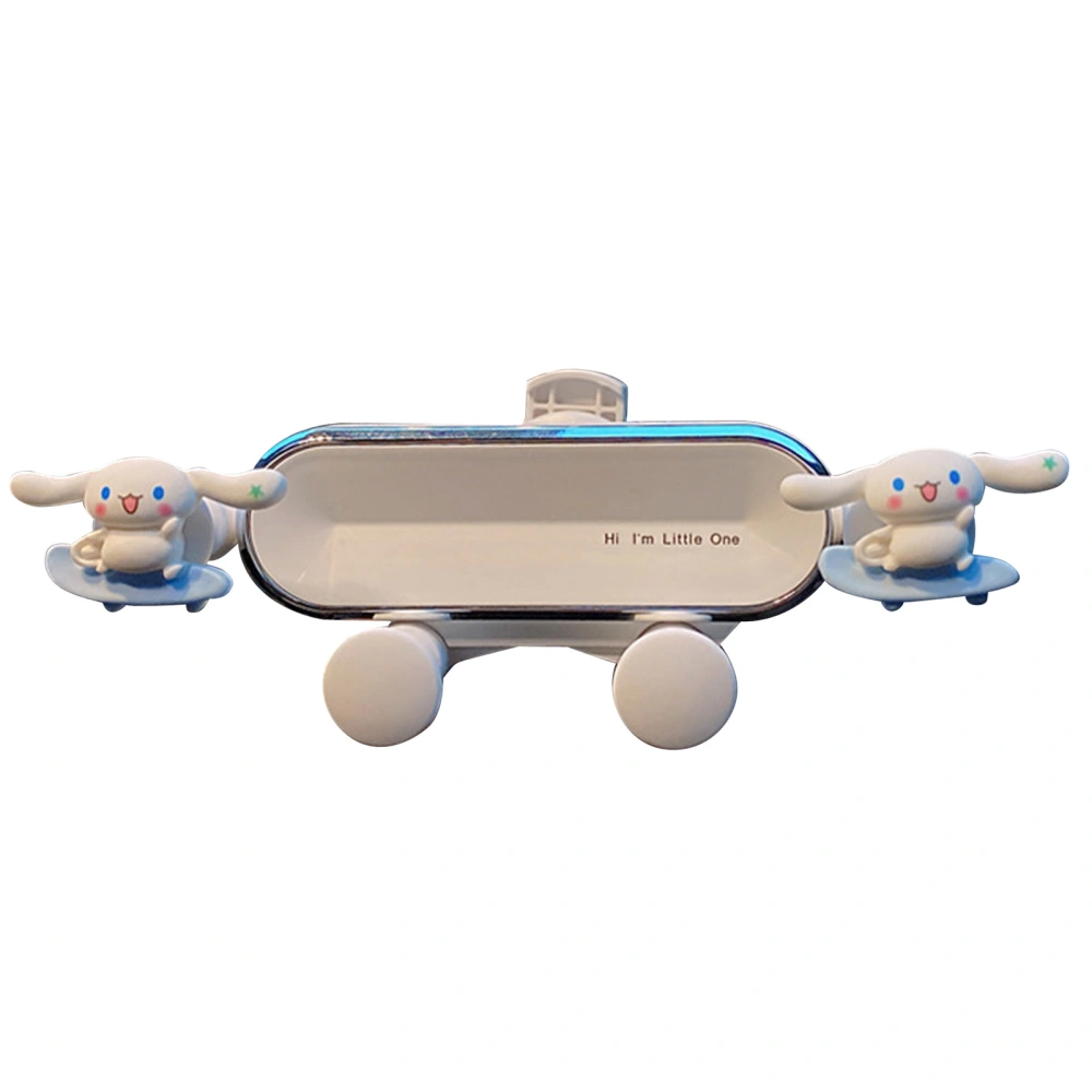 Auto Lock Gravity Car Phone Mount Cute Shape Upgraded Gravity Car Phone Holder for 4‑7 Inch Phone White Bright Cover Skateboard Cinnamoroll