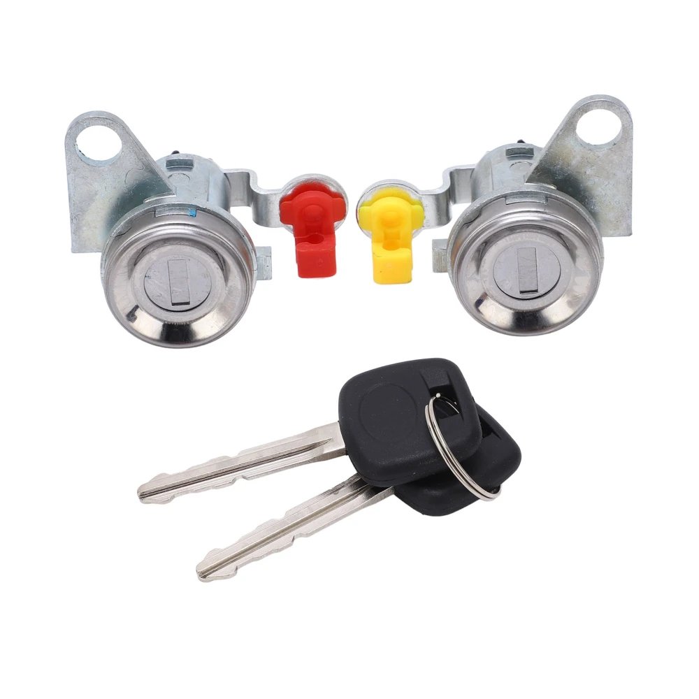1 Pair Car Door Lock Cylinder with Keys 69052 12360 Rust Proof Replacement For COROLLA AE110 1996‑2002