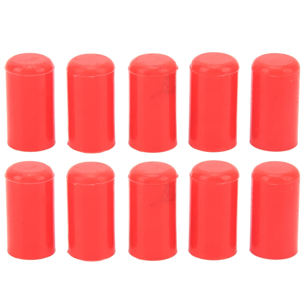 10 Pcs 10mm Automotive Vacuum Hose Cap Silicone Waterproof Ozone Resistant Flexible Intake Vacuum Hose End Plug Red