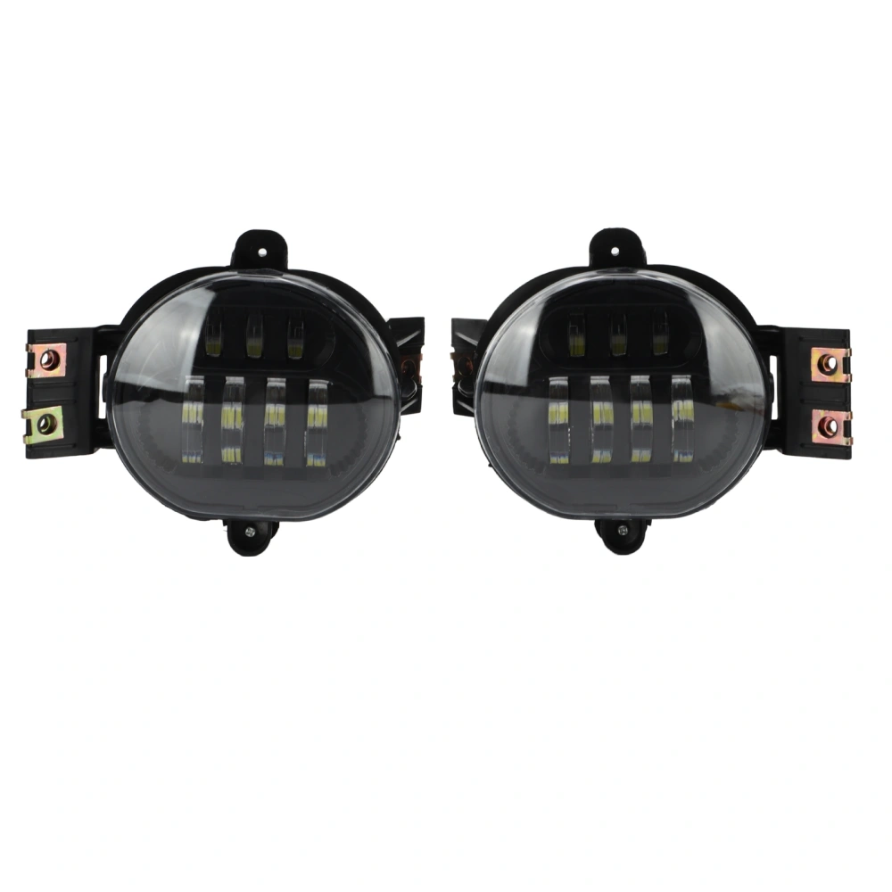 2PCS Car LED Fog Light 55077474AC IP67 Waterproof 6000K Pure White Light Replacement for Dodge Ram 1500 2500 3500