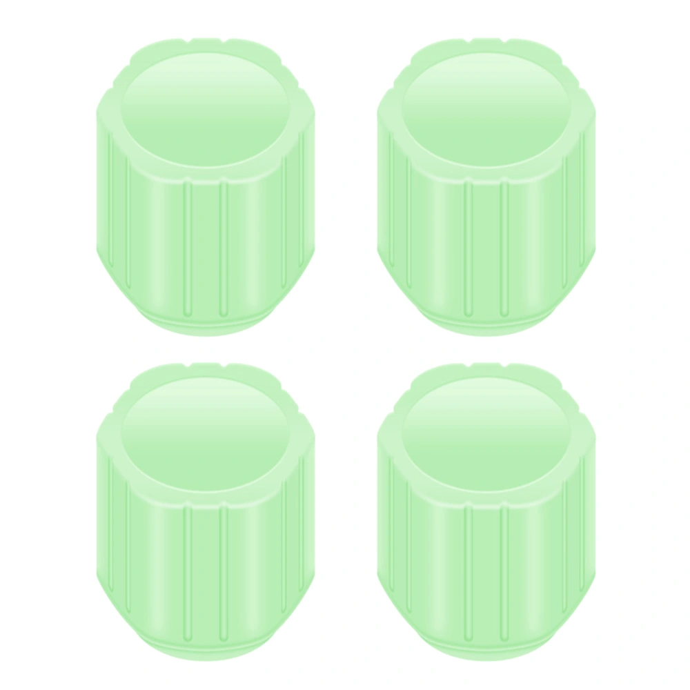 4pcs Fluorescent Tire Valve Stem Cap Glow in The Dark Cool Universal for Car Motorcycle